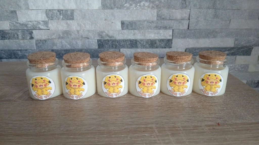 Petits Pots Pikachu Personnalisés - Anniversaire 4 ans
