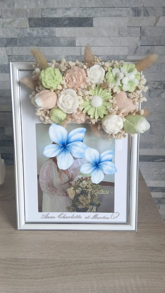 Grand Cadre Souvenir - Mariage - Décoration de Buffet